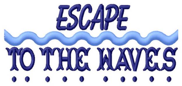 Picture of Escape To The Waves Machine Embroidery Design