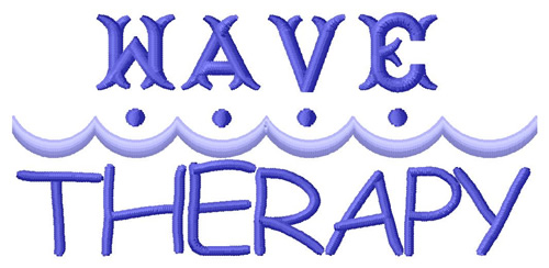 Wave Therapy Machine Embroidery Design