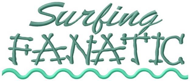 Picture of Surfing Fanatic Machine Embroidery Design