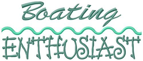 Boating Enthusiast Machine Embroidery Design