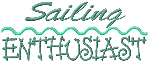 Sailing Enthusiast Machine Embroidery Design