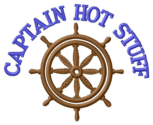 Captain Hot Stuff Machine Embroidery Design