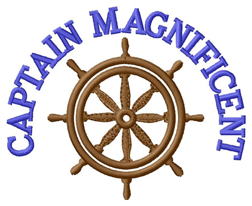 Captain Magnificent Machine Embroidery Design