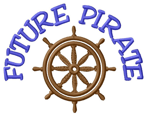 Future Pirate Machine Embroidery Design