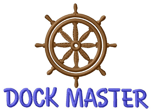 Dock Master Machine Embroidery Design