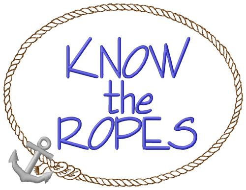 Know The Ropes Machine Embroidery Design