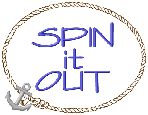Spin It Out Machine Embroidery Design