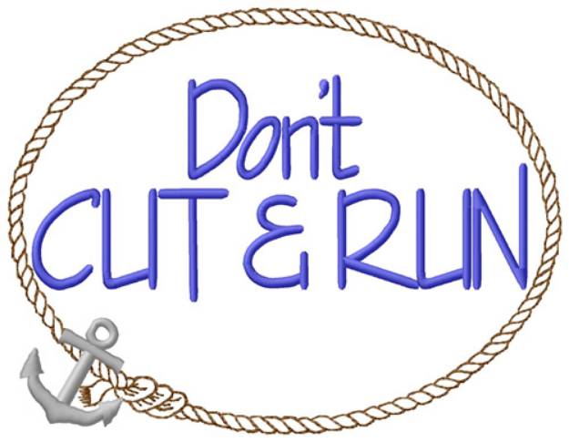 Picture of Dont Cut And Run Machine Embroidery Design