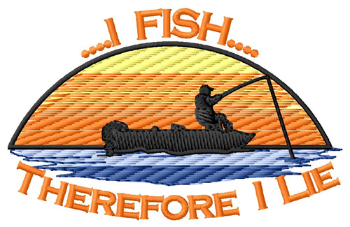 I Fish Machine Embroidery Design