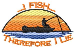 Picture of I Fish Machine Embroidery Design