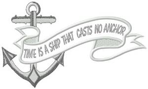Picture of Time Is A Ship Machine Embroidery Design