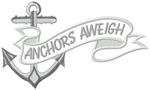 Anchors Aweigh Machine Embroidery Design