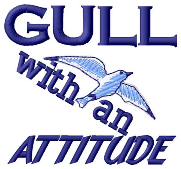 Picture of Gull With An Attitude Machine Embroidery Design