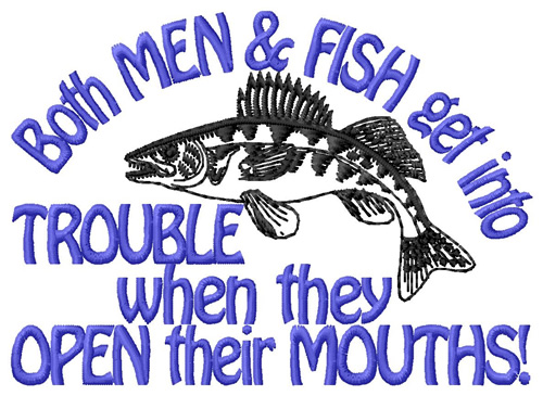 Open Mouths Machine Embroidery Design