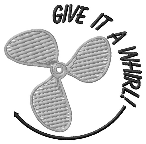 Give It A Whirl Machine Embroidery Design