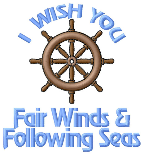 Fair Winds Machine Embroidery Design