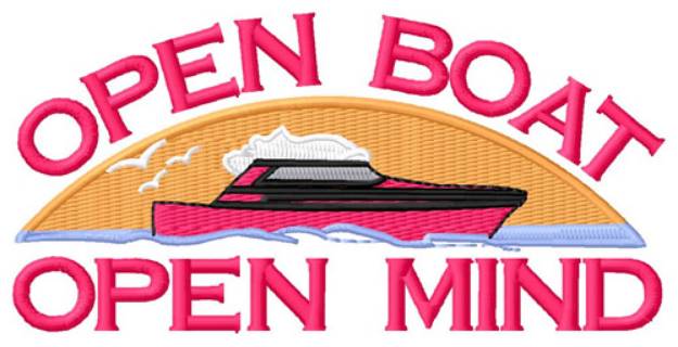 Picture of Open Boat Machine Embroidery Design