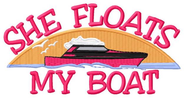 Picture of She Floats Machine Embroidery Design