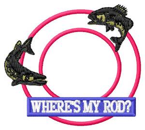 Picture of Wheres My Rod Machine Embroidery Design