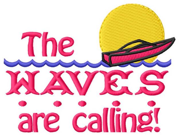Picture of Waves Are Calling Machine Embroidery Design