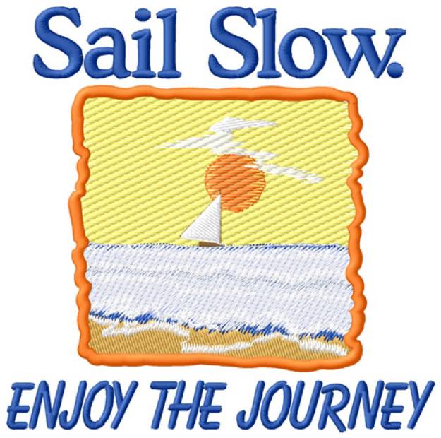 Picture of Sail Slow Machine Embroidery Design