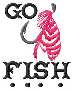 Picture of Go Fish Machine Embroidery Design