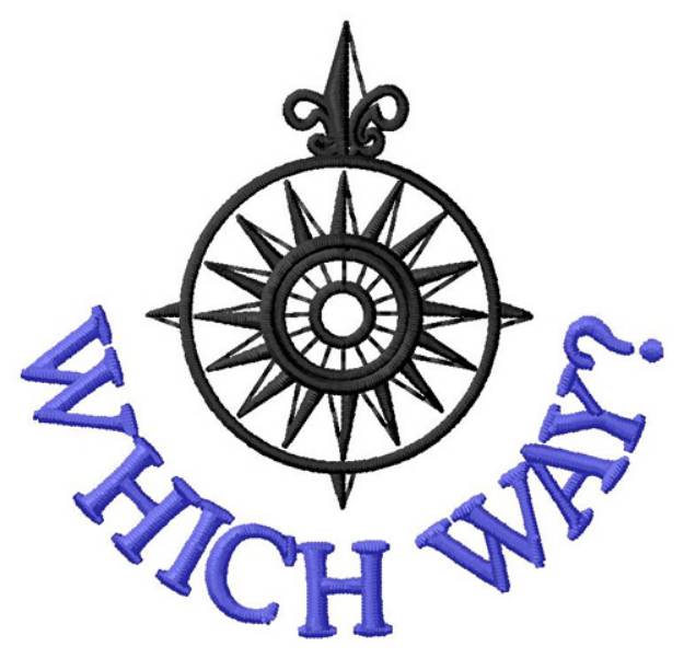 Picture of Which Way? Machine Embroidery Design