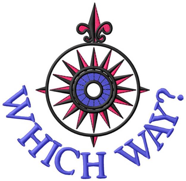 Picture of Which Way? Machine Embroidery Design