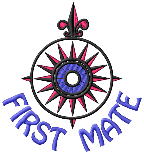 First Mate Machine Embroidery Design