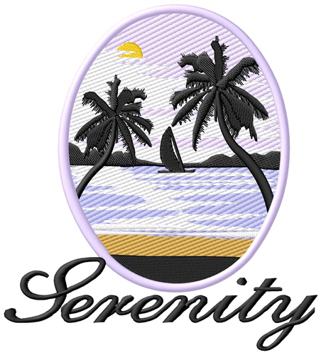 Serenity Machine Embroidery Design