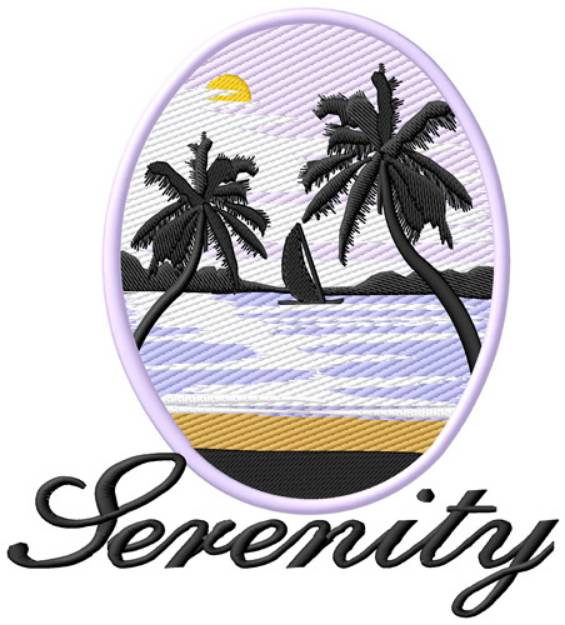 Picture of Serenity Machine Embroidery Design