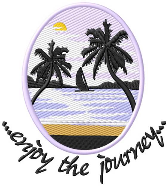 Picture of Enjoy The Journey Machine Embroidery Design