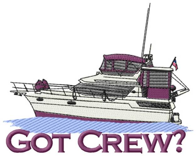 Picture of Got Crew? Machine Embroidery Design