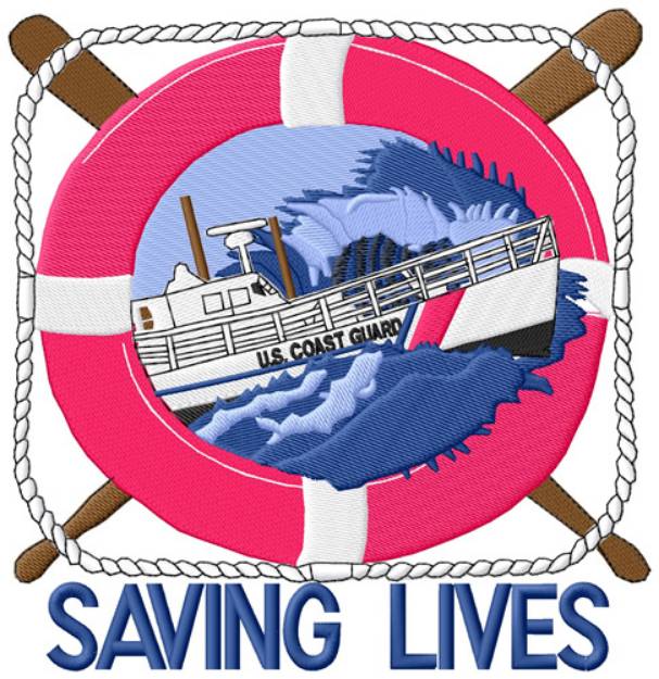 Picture of Saving Lives Machine Embroidery Design