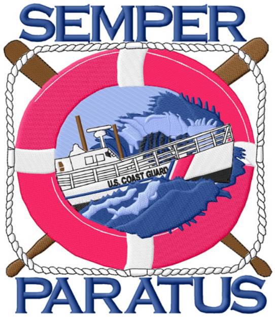 Picture of Semper Paratus Machine Embroidery Design