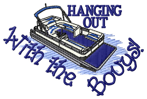 Hanging Out Machine Embroidery Design