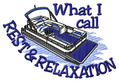 Rest And Relaxation Machine Embroidery Design