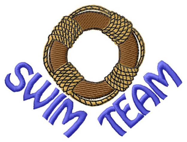Picture of Swim Team Machine Embroidery Design