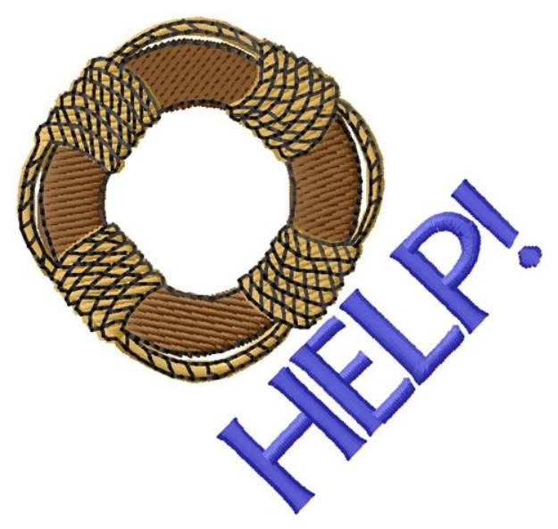 Picture of Help! Machine Embroidery Design