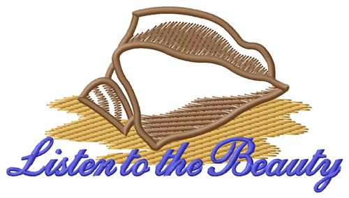 Listen To The Beauty Machine Embroidery Design