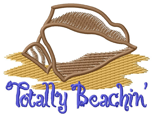Totally Beachin Machine Embroidery Design