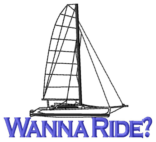 Wanna Ride? Machine Embroidery Design