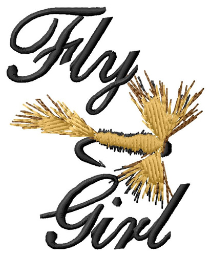 Fly Girl Machine Embroidery Design