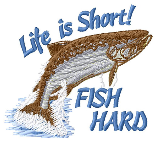 Life Is Short Machine Embroidery Design