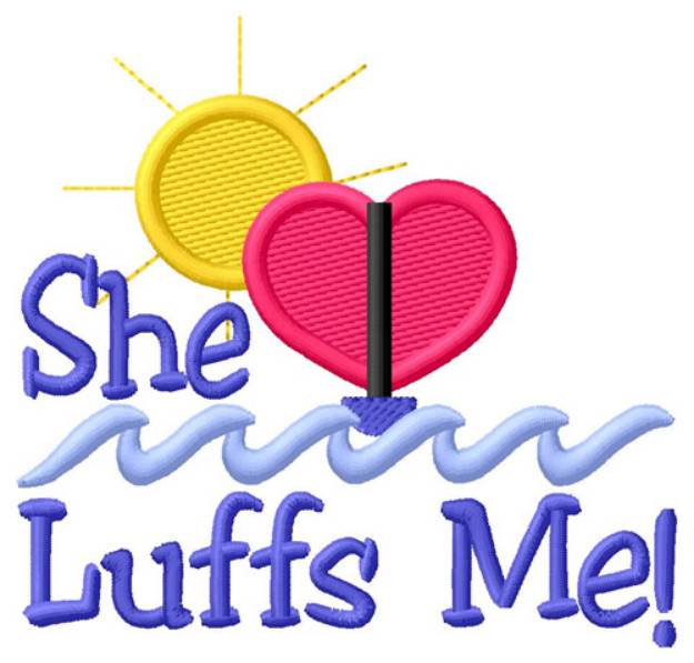 Picture of She Luffs Me Machine Embroidery Design