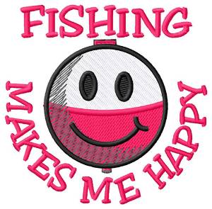 Picture of Makes Me Happy Machine Embroidery Design