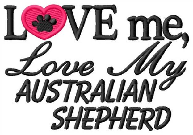 Picture of Australian Shepard Machine Embroidery Design