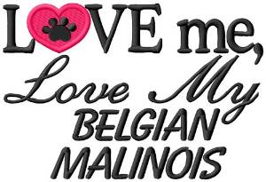 Picture of Belgian Malanois Machine Embroidery Design