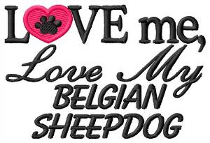 Picture of Belgian Sheepdog Machine Embroidery Design