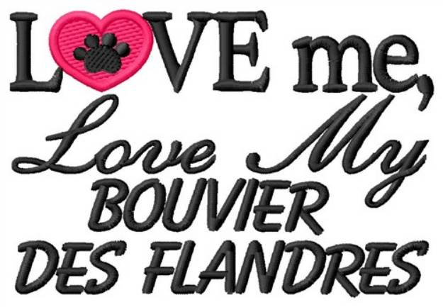 Picture of Bouvier Des Flandres Machine Embroidery Design